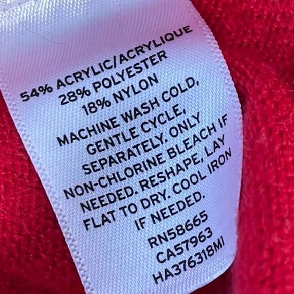 Halogen True Red Bell Sleeve Scoop Neck Sweater Sz XL - Picture 6 of 7